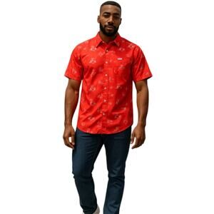 Dixxon Flannel Co. The 350 Party Shirt Red Medium NEW